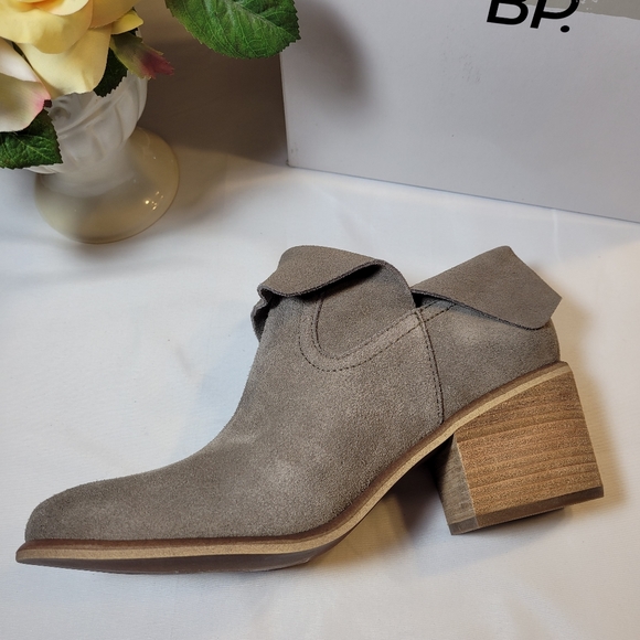 BP Foldover Ankle Booties - Grey Stone - Picture 3 of 9